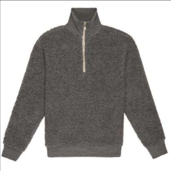 Donni grey sherpa with pearl zipper charm - Picture 1 of 5